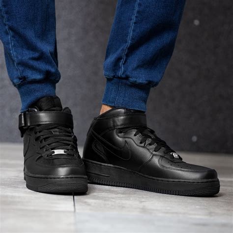 nike air force mid herren schwarz|nike air force 1 schwarz.